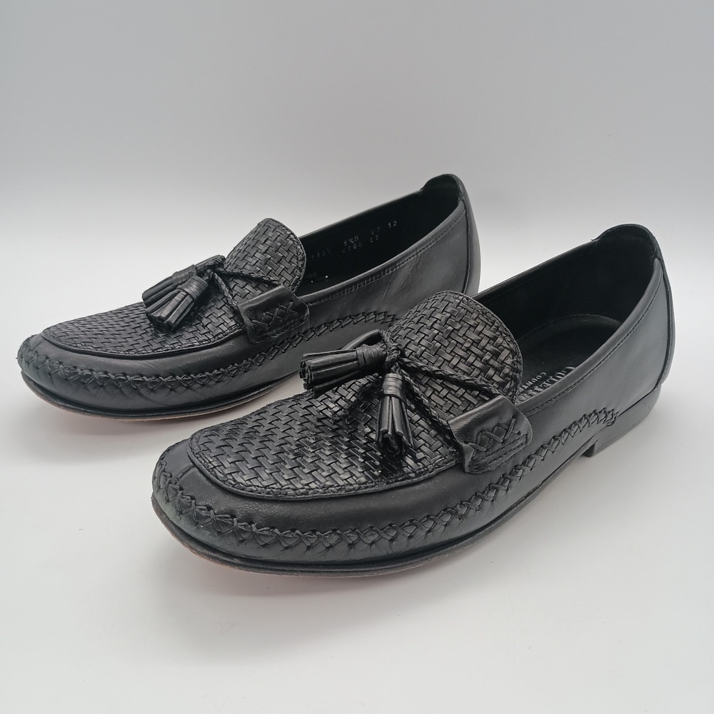 Cole Haan Country Marcy Black Woven Leather Tassel Loafers Womens 8.5 B D11199 - Picture 6 of 13